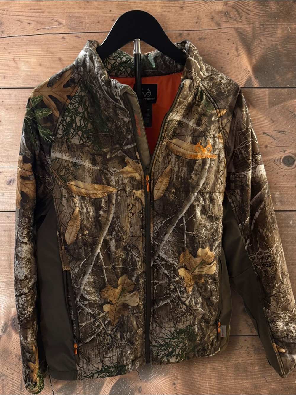 Realtree Camo Utility Jacket with Orange Accents